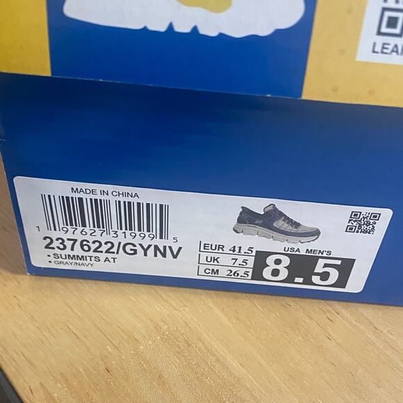 Skechers Men's Blue and Gray Slip-Ins Sneakers - Picture 3 of 11